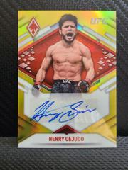 Henry Cejudo [Gold] #PX-HCJ Ufc Cards 2022 Panini Chronicles UFC Phoenix Autographs Prices