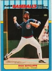 Rick Sutcliffe Baseball Cards 1988 Fleer League Leaders Prices