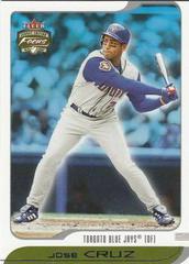 Jose Cruz #62 Baseball Cards 2002 Fleer Focus JE Prices