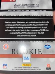 Back Side. | Zach Charbonnet Football Cards 2023 Panini Donruss Elite 2003 Rookies