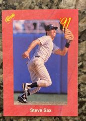 Steve Sax #T17 Baseball Cards 1991 Classic Prices