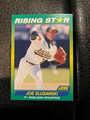Joe Slusarski #18 Baseball Cards 1992 Score Rising Stars Prices