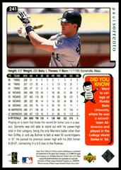 Back Of Card | Paul Sorrento [Diamond Holo Back] Baseball Cards 1998 Collector's Choice