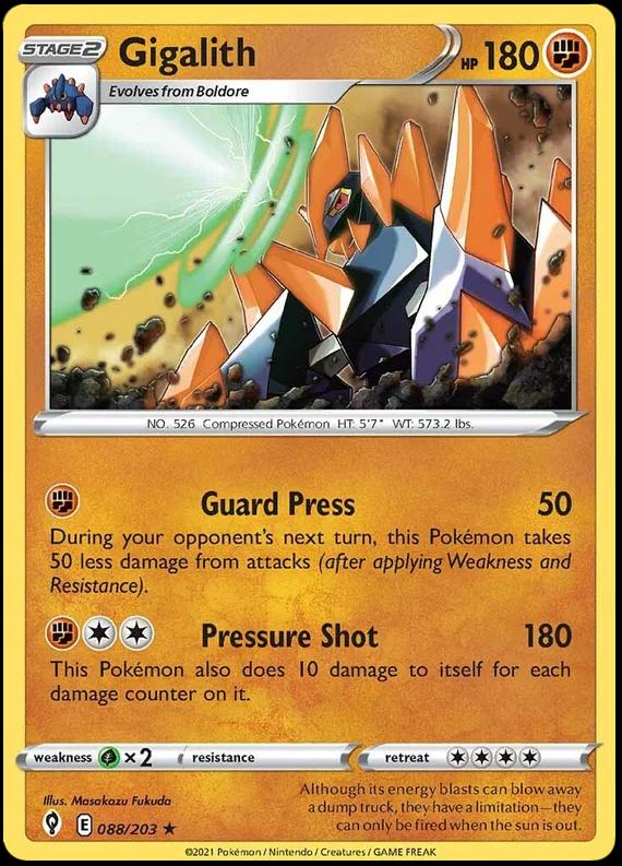 Gigalith 88 Prices Pokemon Evolving Skies Pokemon Cards