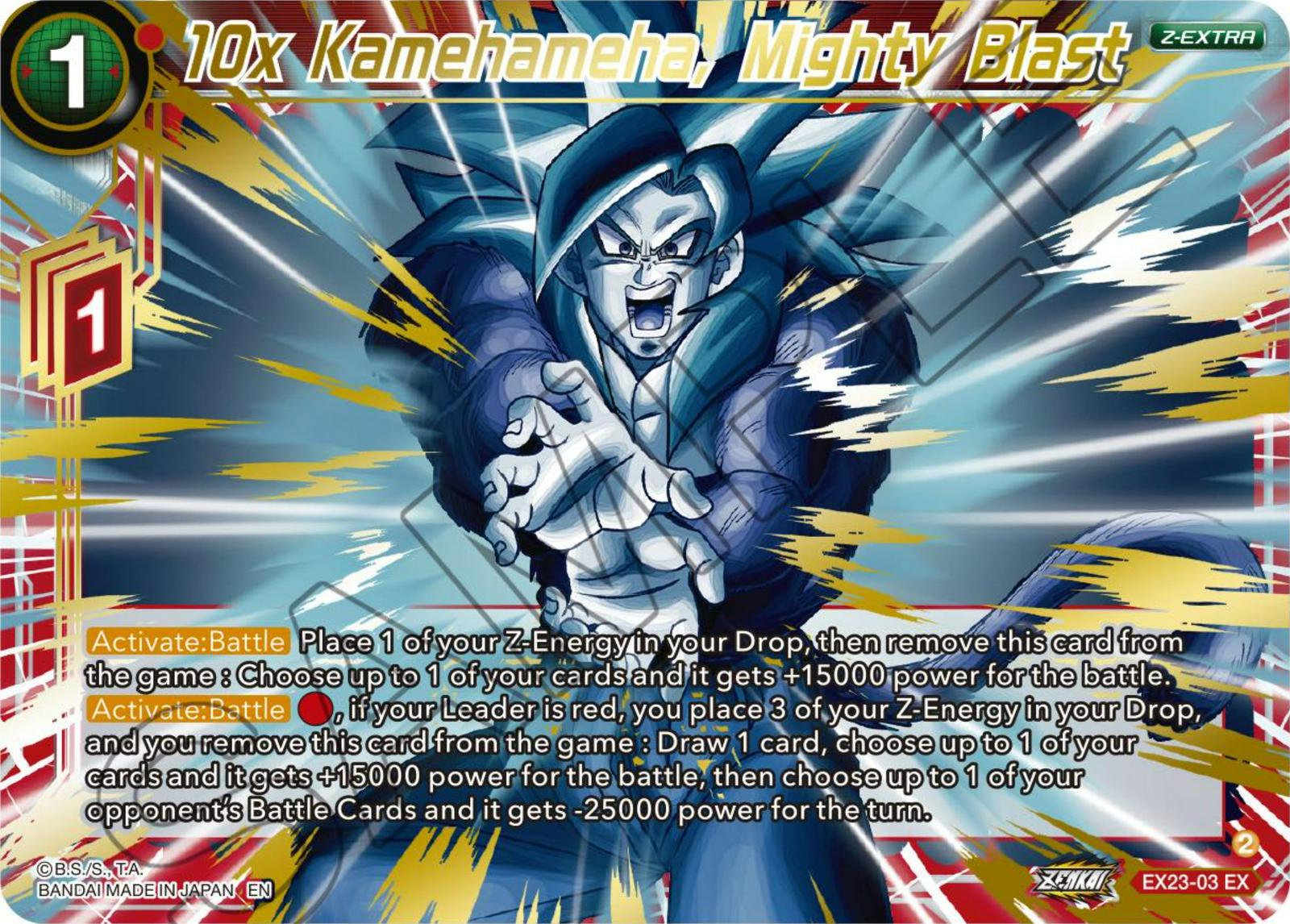 10x Kamehameha, Mighty Blast [Foil] EX23-03 Dragon Ball Super Premium Anniversary Box 2023