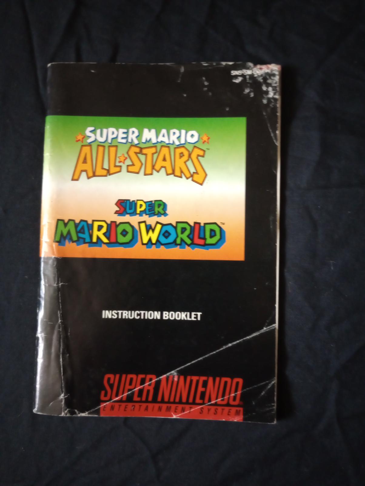 Super Mario All-stars and Super Mario World | Manual only | Super Nintendo