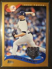 Roger Clemens Opening Day Baseball Cards 2002 Topps Opening Day Prices