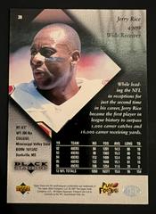 Back | Jerry Rice Football Cards 1997 Upper Deck Black Diamond