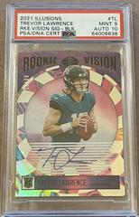 Trevor Lawrence [Black] Football Cards 2021 Panini Illusions Rookie Vision Signatures Prices