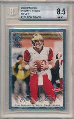 Tom Brady [Silver] #128 Football Cards 2000 Pacific Private Stock Prices
