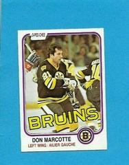 Don Marcotte Hockey Cards 1981 O-Pee-Chee Prices