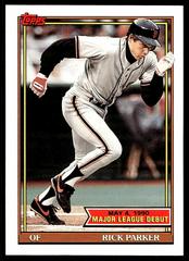 Rick Parker #121 Baseball Cards 1991 Topps '90 M.L. Debut Prices