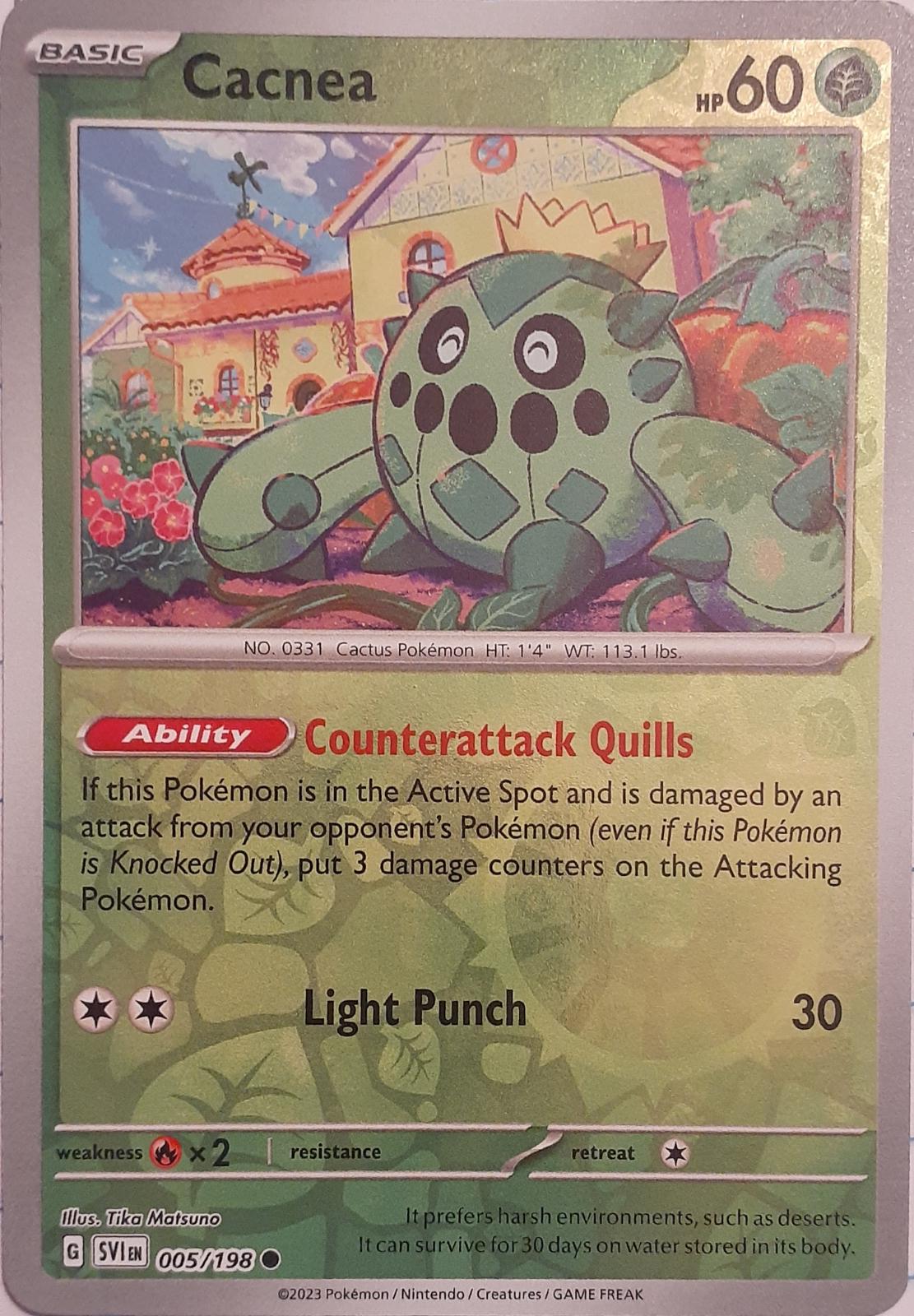 Cacnea [Reverse Holo] #5 Pokemon Scarlet & Violet