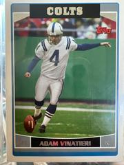 Adam Vinatieri #IND10 Football Cards 2006 Topps Team Set Colts Prices