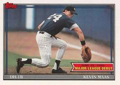 Kevin Maas #92 Baseball Cards 1991 Topps '90 M.L. Debut Prices