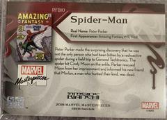 Back Of Card | Spider-Man Marvel 2018 Masterpieces E-Pack Achievement