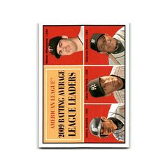 A.L. Batting Leaders #42 Baseball Cards 2010 Topps Heritage Prices