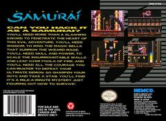  First Samurai - Back | First Samurai Super Nintendo