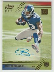 Odell Beckham Jr. [Jumping Autograph Gold] #150 Football Cards 2014 Topps Prime Prices