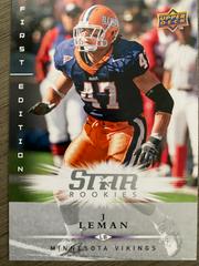 J Leman #169 Football Cards 2008 Upper Deck First Edition Prices