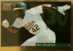 Dave Henderson [Gold Rush] #463 Baseball Cards 1994 Score Prices