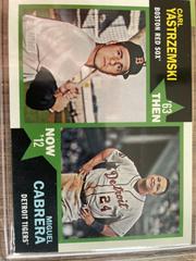 Carl Yastrzemski/Miguel Cabrera #TN-YC Baseball Cards 2012 Topps Heritage Then and Now Prices