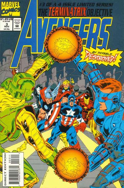 Avengers: The Terminatrix Objective #3 (1993) Comic Books Avengers: The Terminatrix Objective