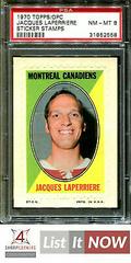 Jacques Laperriere Hockey Cards 1970 Topps OPC Sticker Stamps Prices