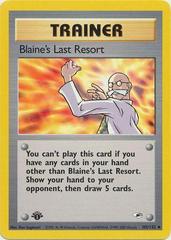 Blaine's Last Resort [1st Edition] #105 Prices | Pokemon Gym