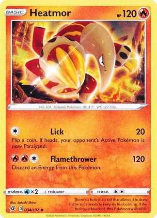 Heatmor #34 Prices | Pokemon Rebel Clash | Pokemon Cards