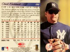 Rear | Chuck Knoblauch Baseball Cards 1998 Donruss