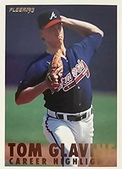 Tom Glavine #12 Baseball Cards 1993 Fleer Glavine Career Highlights Prices