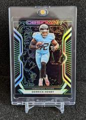 Derrick Henry [Electric Etch Green] #4 Football Cards 2020 Panini Obsidian Prices