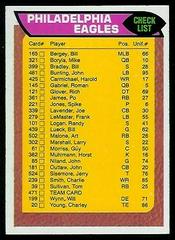 Eagles Checklist #471 Football Cards 1976 Topps Prices
