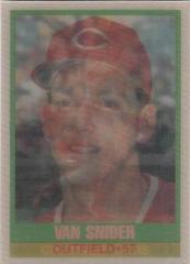 Van Snider #177 Baseball Cards 1989 Sportflics Prices
