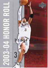 Allen Iverson #64 Basketball Cards 2003 Upper Deck Honor Roll Prices