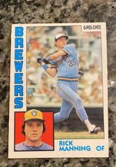 Rick Manning #128 Baseball Cards 1984 O Pee Chee Prices