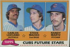 Cubs Future Stars [Lezcano, Macko, Martz] #381 Baseball Cards 1981 Topps Prices