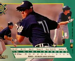 Rear | Wes Weger Baseball Cards 1994 Ultra
