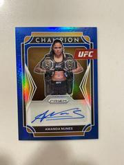 Amanda Nunes [Blue] Ufc Cards 2022 Panini Prizm UFC Champion Signatures Prices