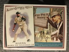 Mariano Rivera #TDH75 Baseball Cards 2010 Topps Allen & Ginter This Day in History Prices