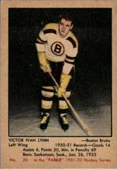Victor Ivan Lynn #20 Hockey Cards 1951 Parkhurst Prices