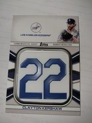 Clayton Kershaw #JNM-CK Baseball Cards 2022 Topps Player Jersey Number Medallion Relics Prices
