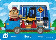 Boyd #21 [Animal Crossing Welcome Amiibo] Amiibo Cards Prices
