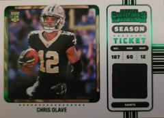 Chris Olave #RSV-COL Football Cards 2022 Panini Contenders Rookie Ticket Swatches Prices