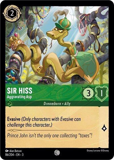 Sir Hiss - Aggravating Asp [Foil] #86 Lorcana Into the Inklands