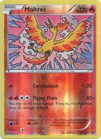 Moltres [Reverse Holo] #9 Pokemon Fates Collide