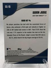 Back Of Card | Aaron Judge Baseball Cards 2022 Topps Significant Statistics