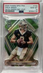 Drew Brees [Green Die Cut] Football Cards 2020 Panini Spectra Prices