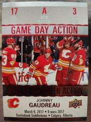 Johnny Gaudreau Hockey Cards 2017 Upper Deck Tim Hortons Game Day Action Prices